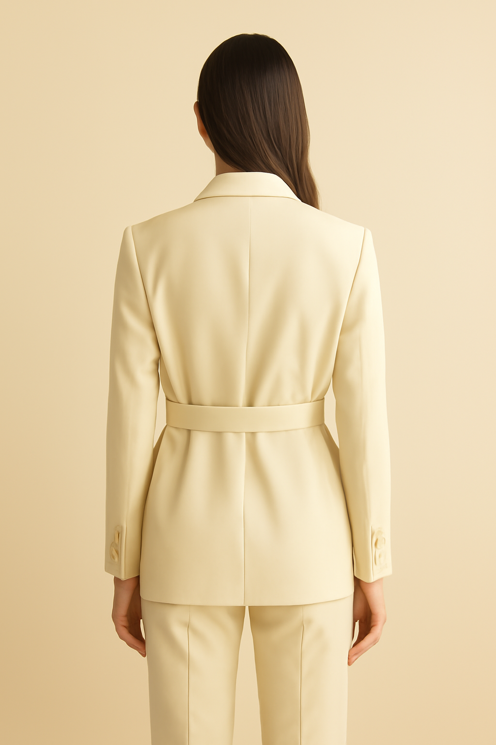Terra Belted Gabardine Blazer