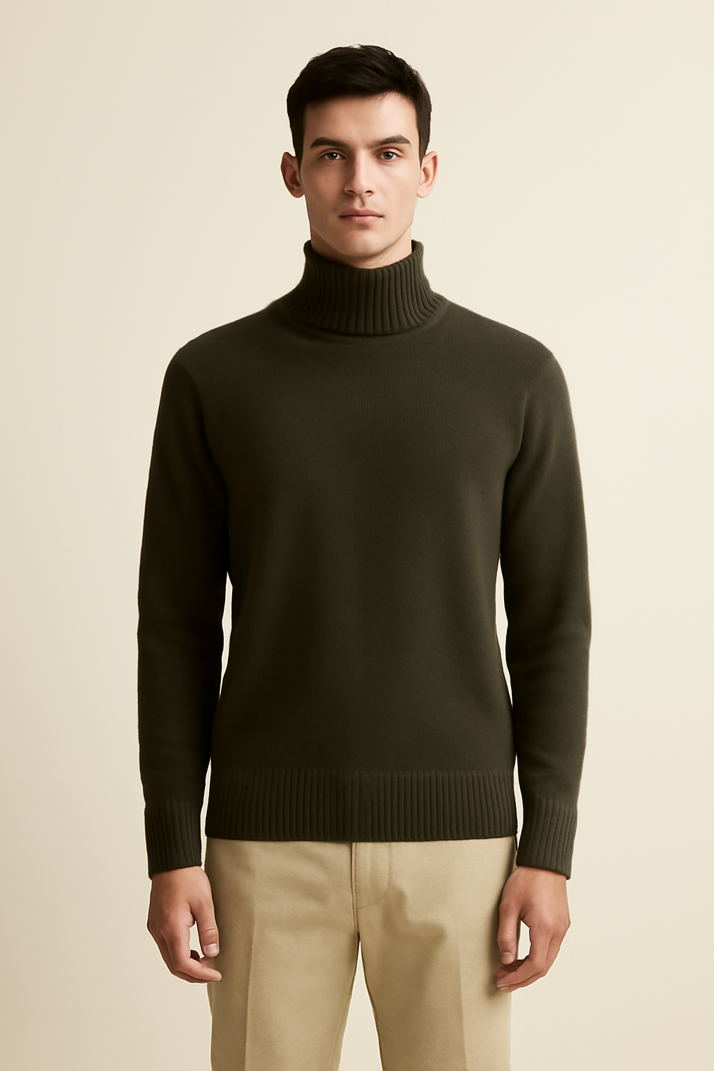 Terra Chunky Wool Turtleneck Sweater