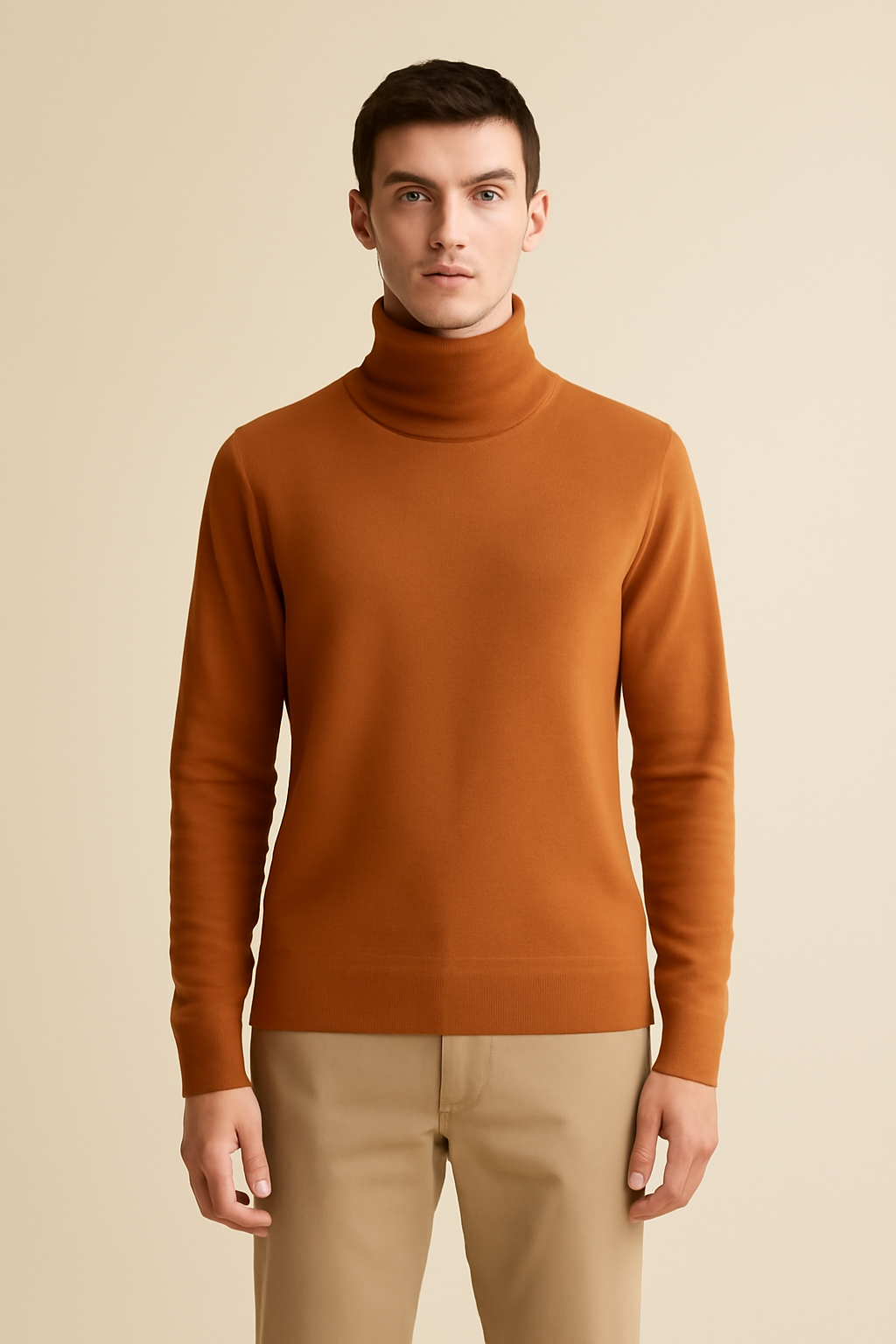 Terra Chunky Wool Turtleneck Sweater