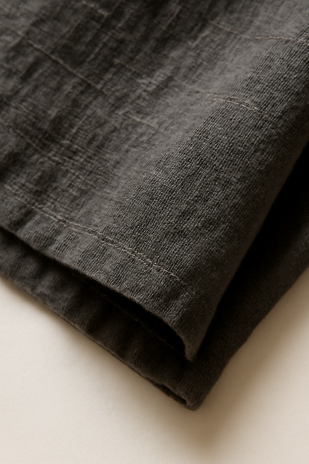 Terra Cropped Linen Classic Blouse