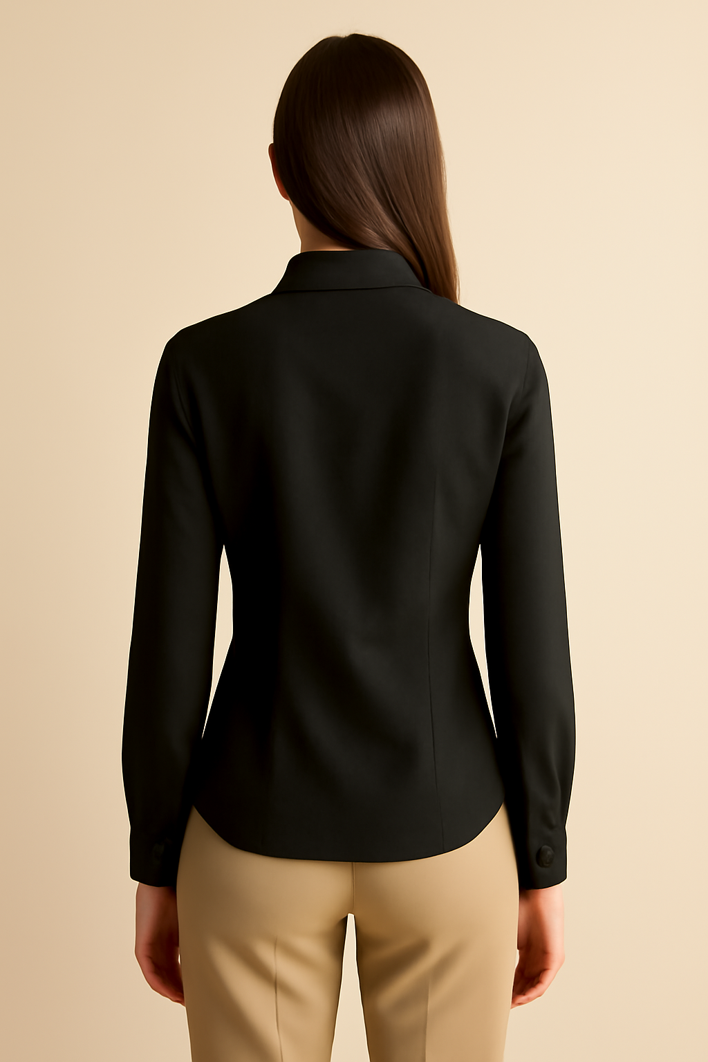 Terra Cropped Tencel Classic Blouse