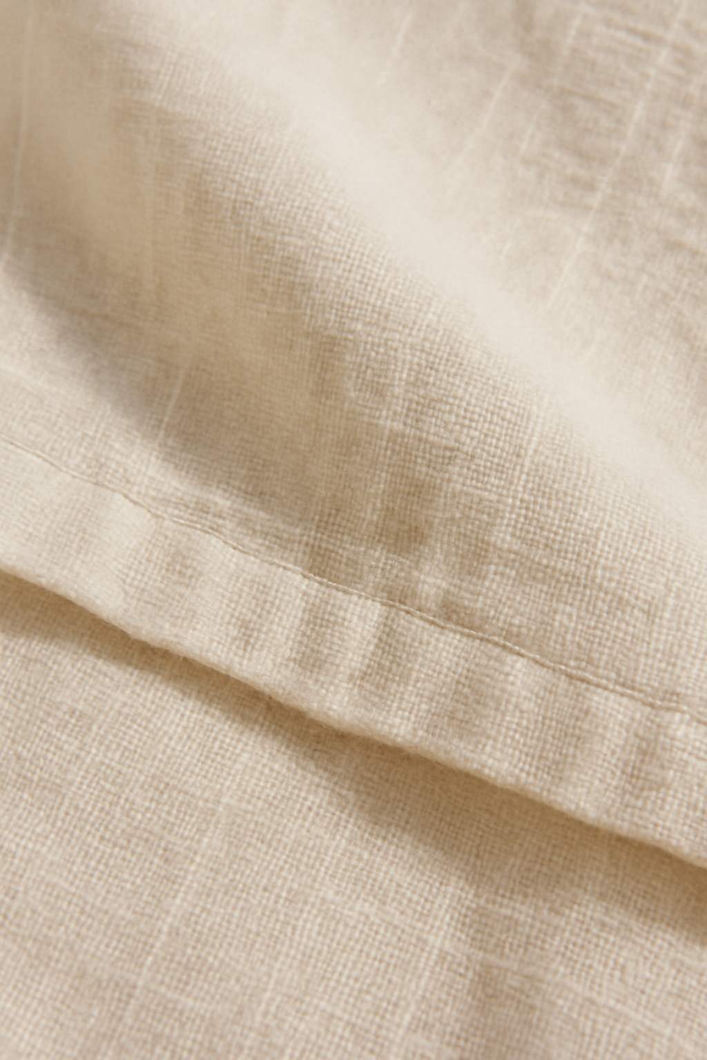 Terra Long-Sleeve Linen Flounce Blouse