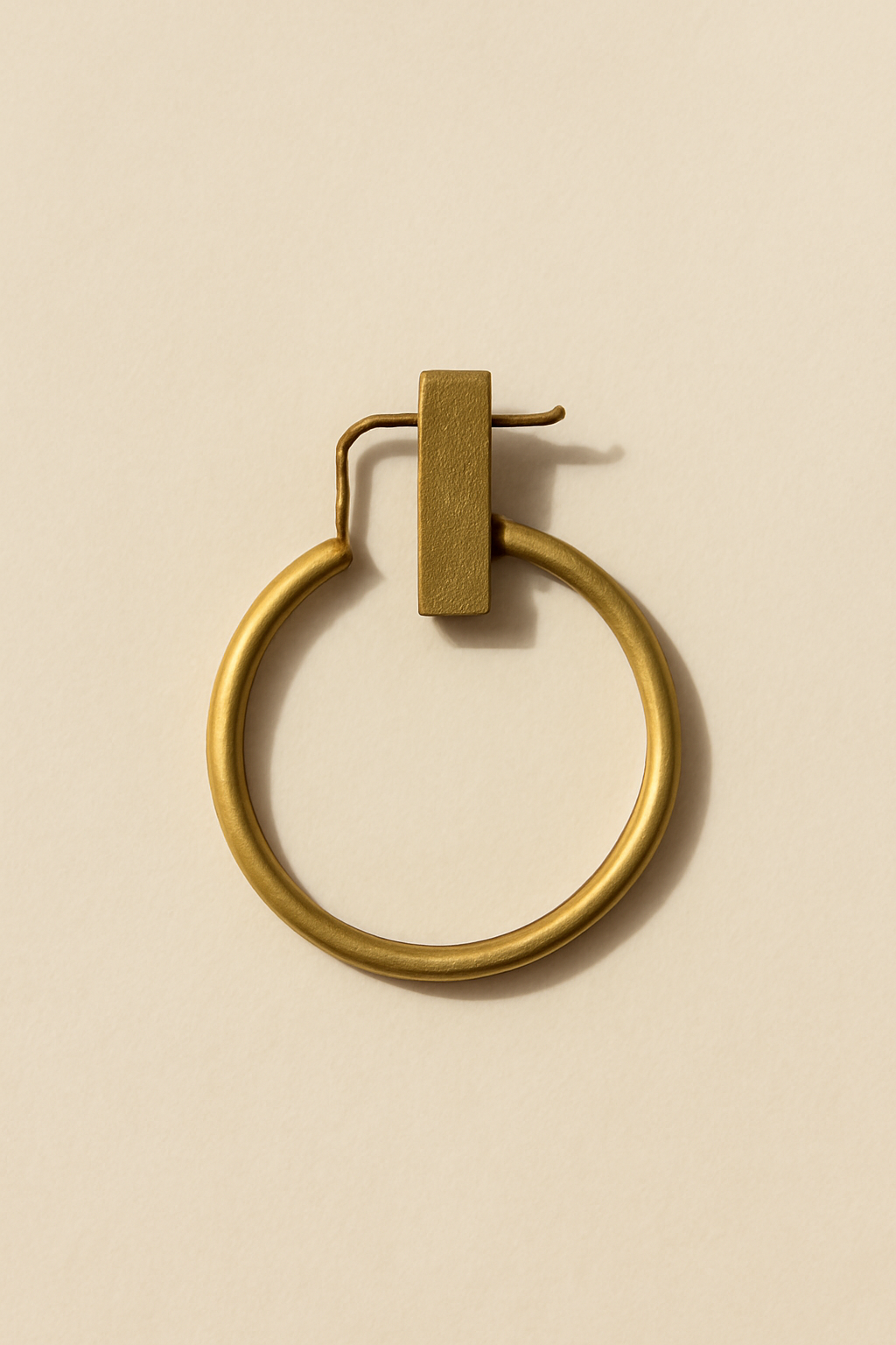 Terra Minimal Brass Earrings