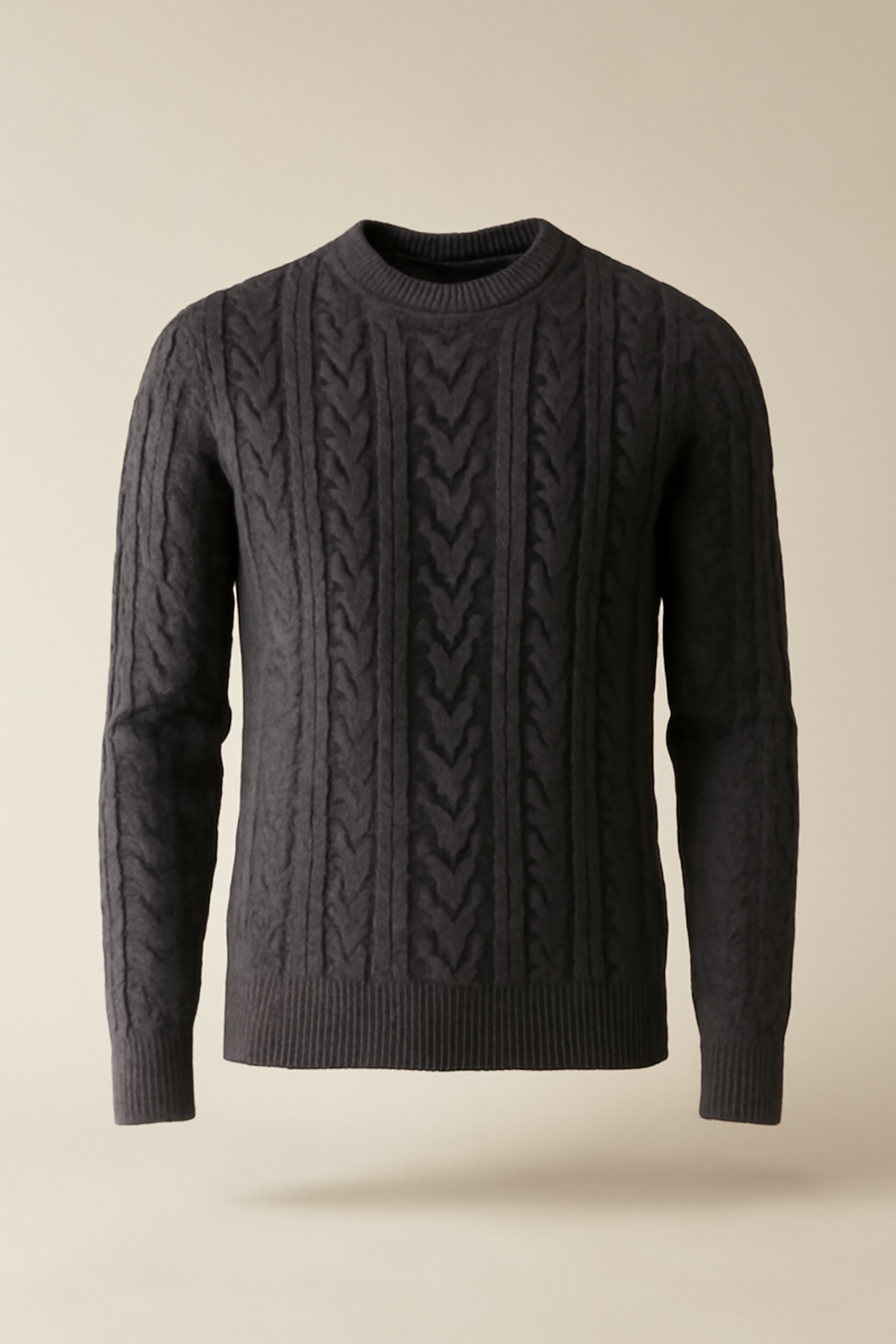 Terra Ribbed Organic Cable-Knit Sweater