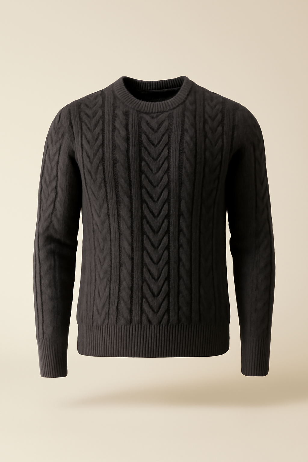 Terra Ribbed Organic Cable-Knit Sweater