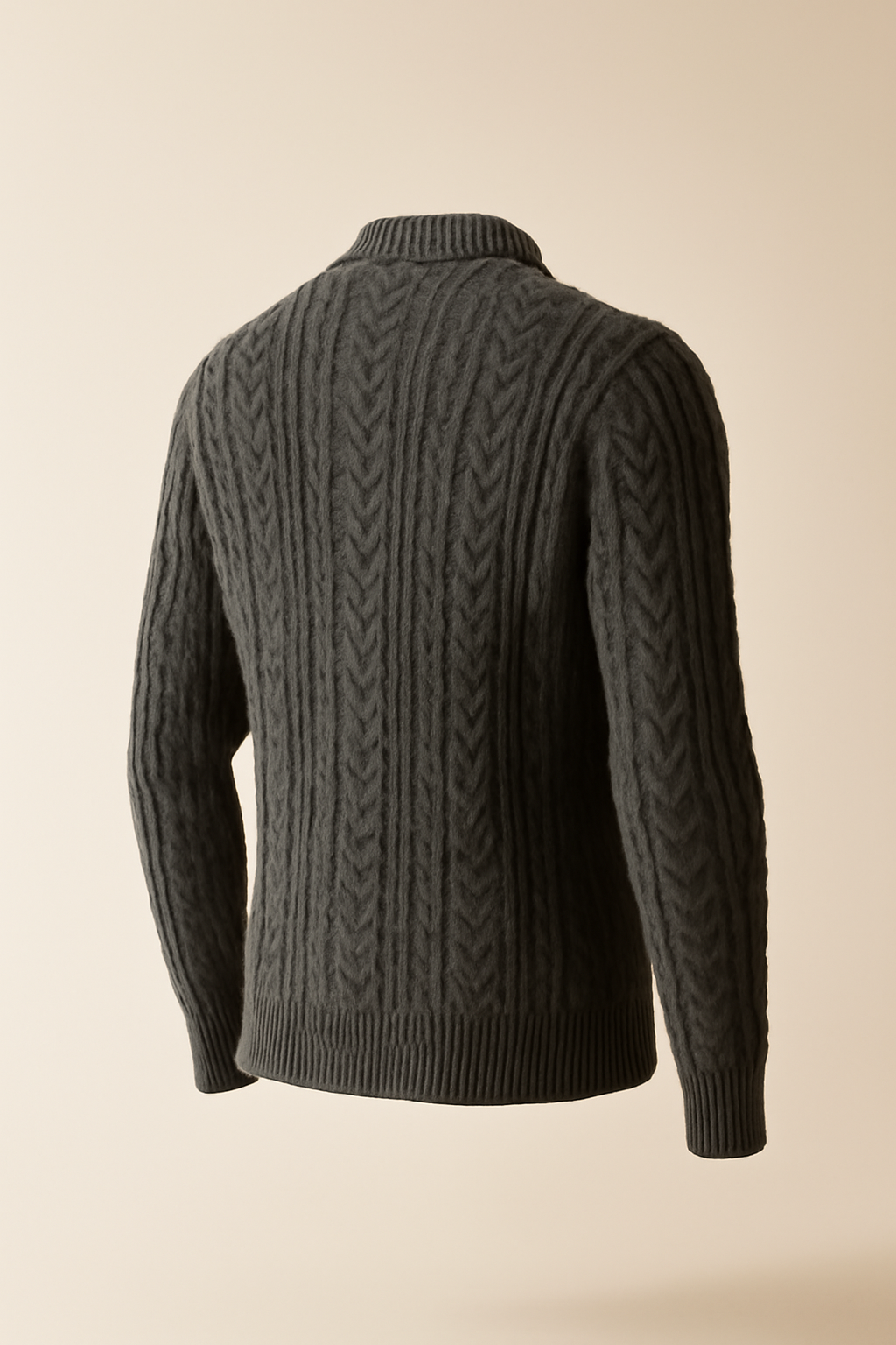Terra Ribbed Organic Cable-Knit Sweater