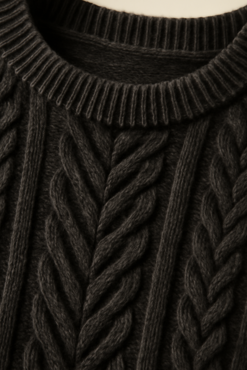 Terra Ribbed Organic Cable-Knit Sweater