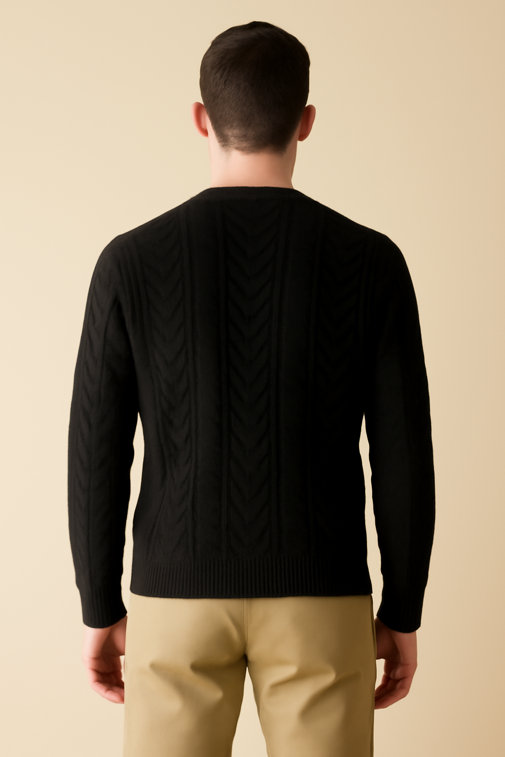 Terra Ribbed Organic Cable-Knit Sweater