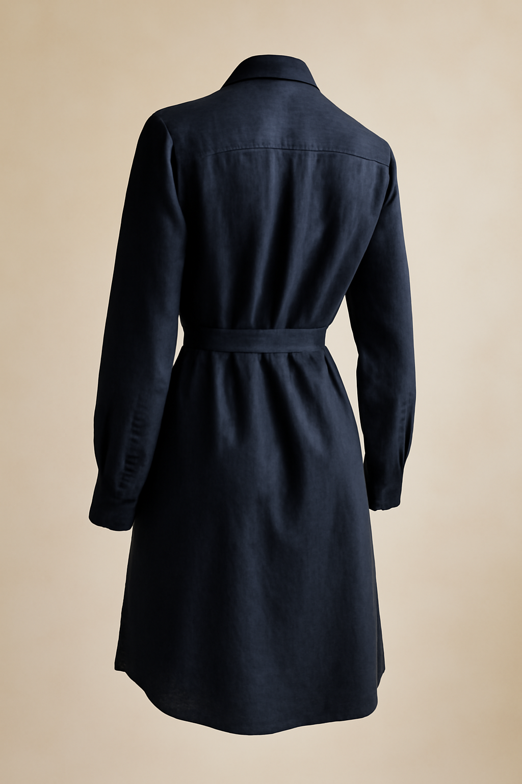 Terra Square-Neck Tencel Shirt Dress
