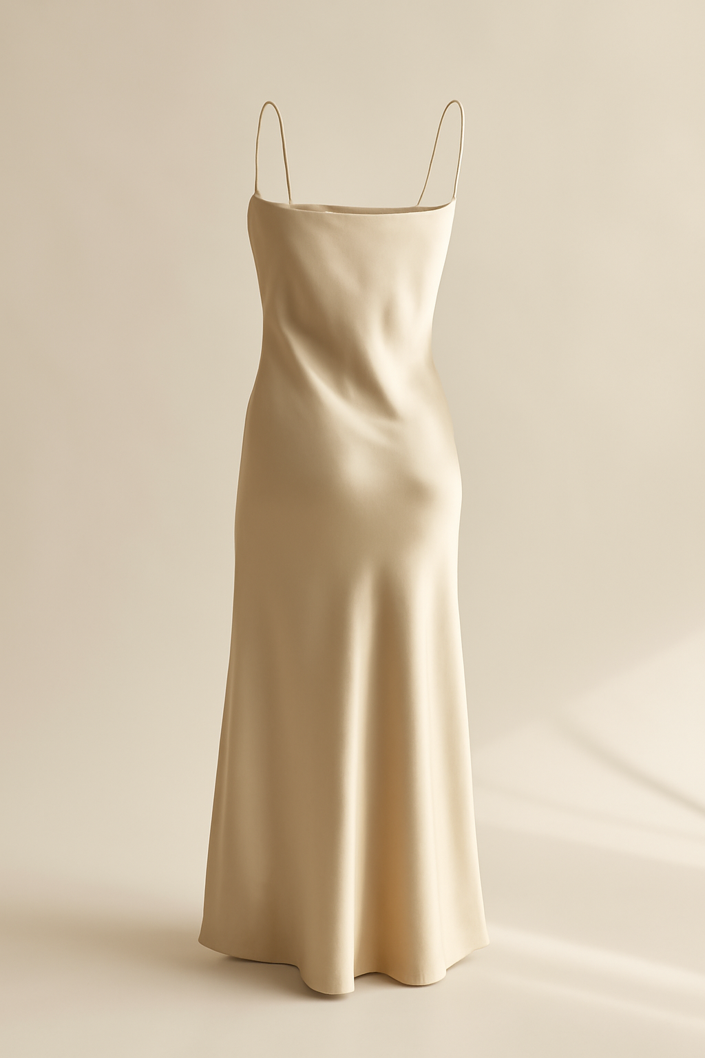 Terra Square-Neck Viscose Slip Dress