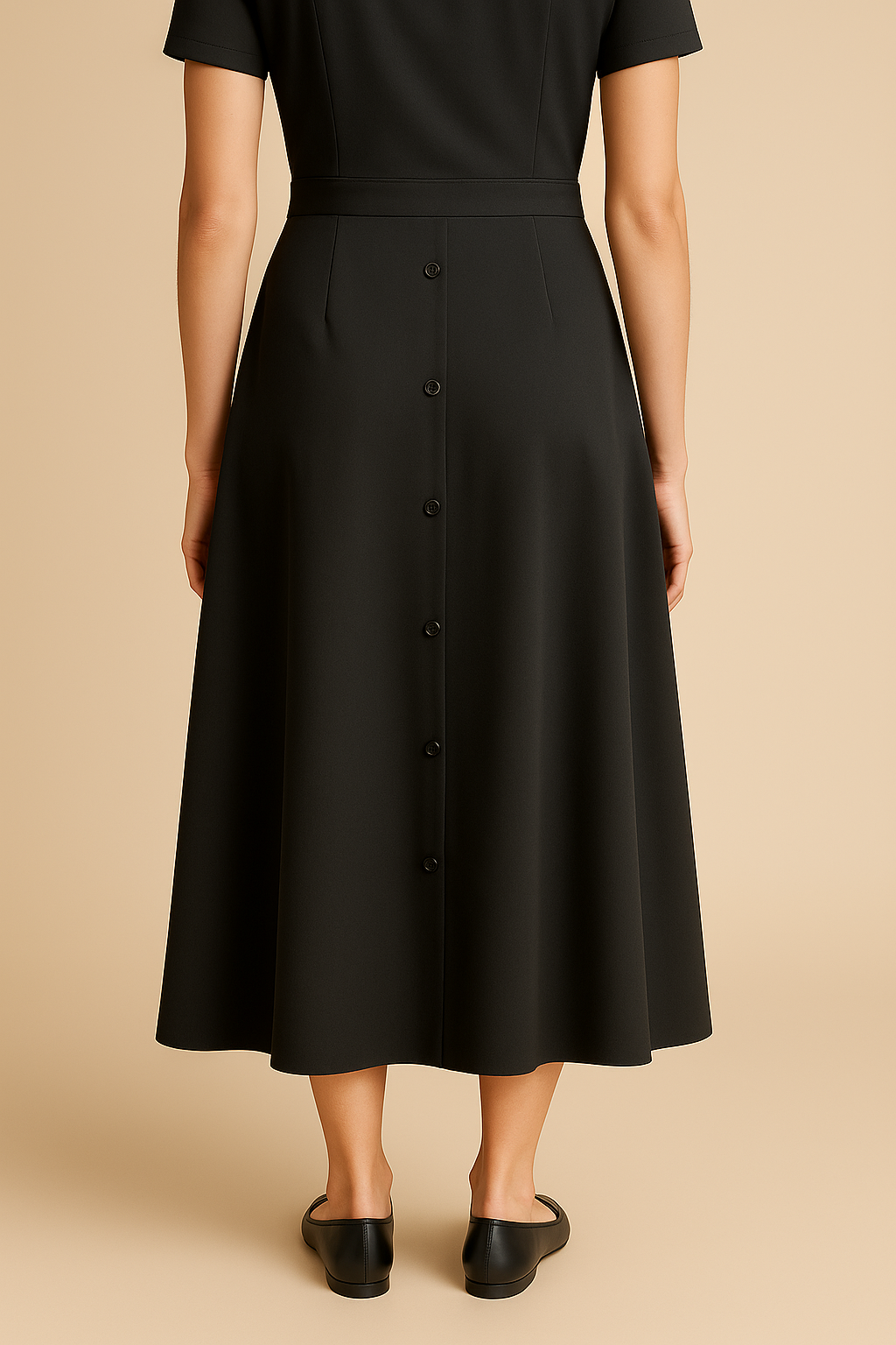 Terra Tiered Viscose Midi Skirt