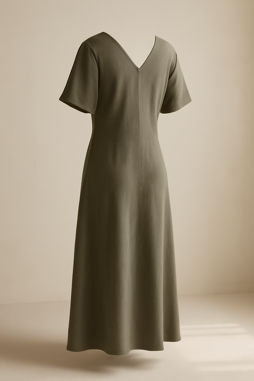 Terra V-Neck Tencel Midi Dress