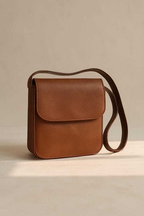 Terra Woven Leather Shoulder Bag